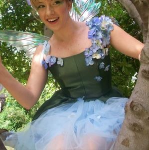 Adorable Custom Made Flower Fairy Costume and Flower Head Wreath